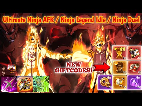 Ultimate Ninja AFK / Ninja Legend Idle / Ninja Duel New Giftcodes - Free SS Shard Naruto RPG Games