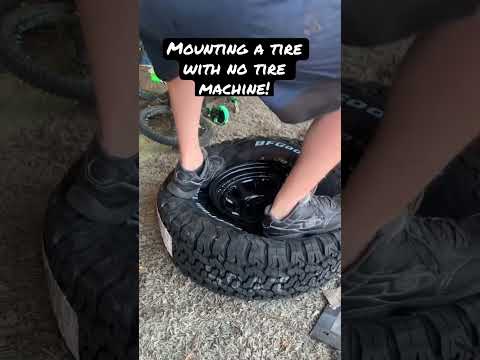 Tire mounting With NO machine Bfgoodrich All Terrain KO2s