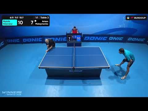 15:30 Mykola Halynskyi -  Artem Maksymenko 02.09.2023 TT Euro.Cup  Ukraine Star. TABLE 3