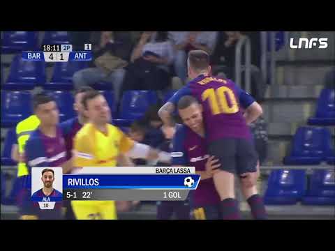 Gol Rivillos (5-1) Barça Lassa - Be Soccer CD UMA Antequera. J27, 1Div. LNFS