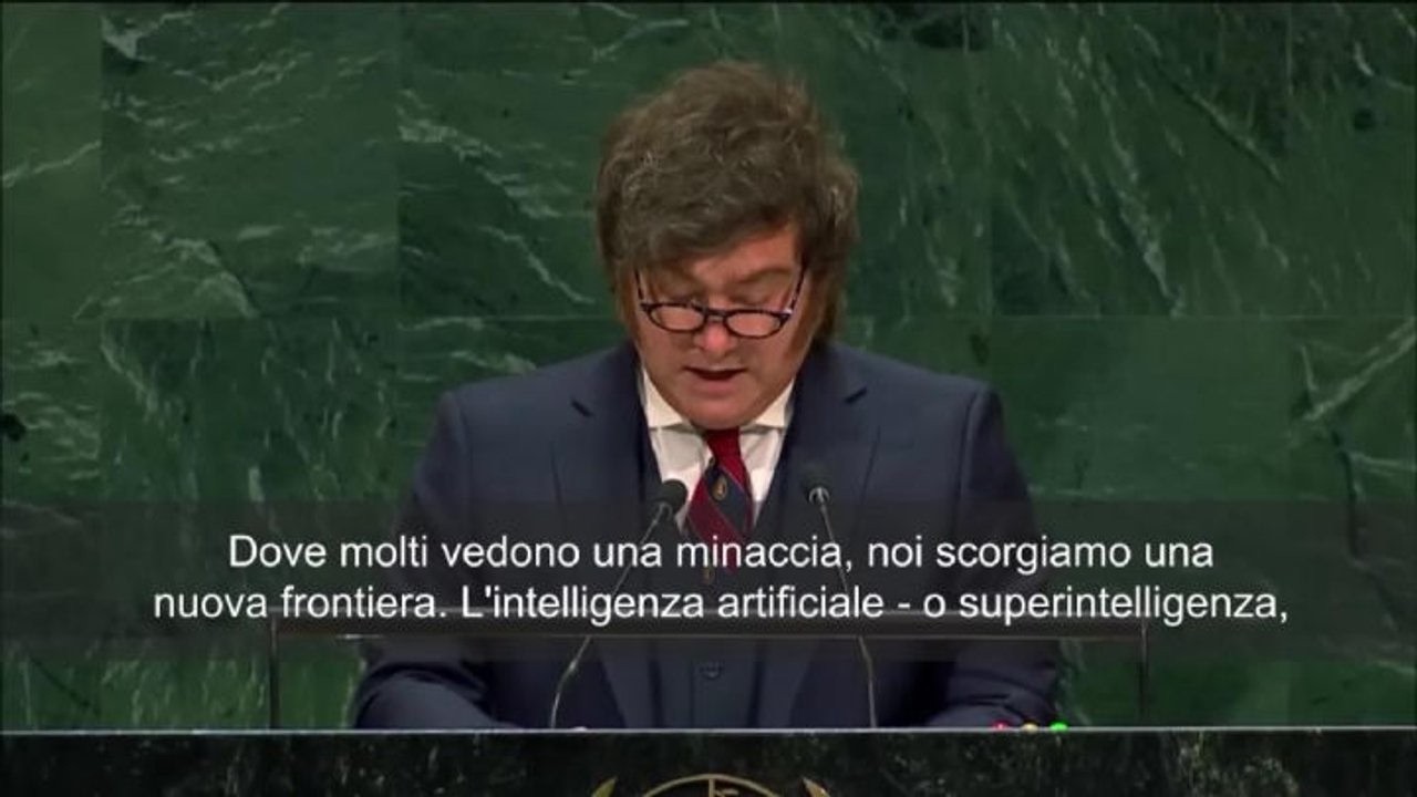 Milei all'Onu cita Adam Smith: L'Ai è il nostro acceleratore di produttività
