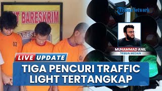 3 Pria Nekat Curi Lampu Lalu Lintas di Kota Binjai, Ngaku untuk Beli Narkoba dan Judol