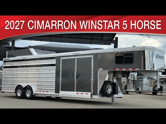 Preview image of 2027 Cimarron Winstar 5 Horse Gooseneck With EZ Trainer Style Tack youtube video
