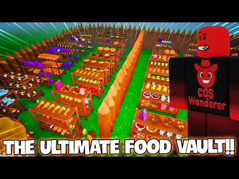 I Built the Ultimate Food Vault in 99 Nights in a Forest
