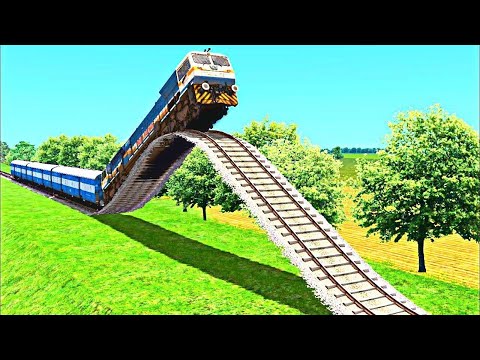 worlds biggest speed bumps  vs train  | loco pilot |