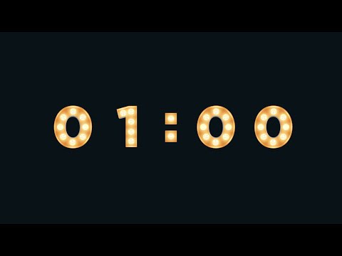 1 MINUTE TIMER 🔔 Gentle Alarm [Ultra HD 4K]