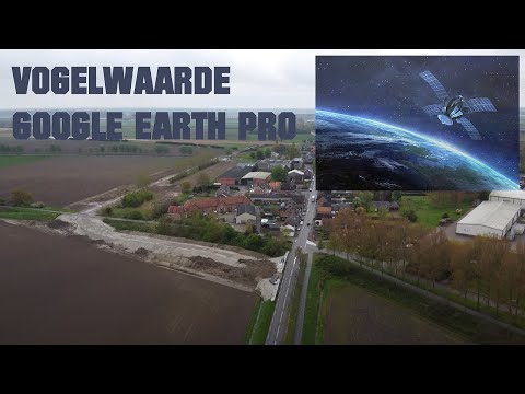 Vogelwaarde landbouwweg met Google Earth pro en nieuwe drone beelden