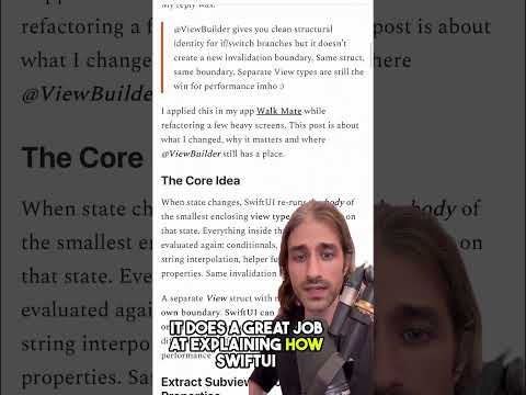 Why and how you should split large SwiftUI views thumbnail