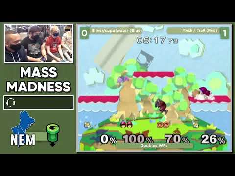 Mass Madness 37 SSBM - Mekk/Trail (Red) vs. Silver/cupofwater (Blue) - Melee Doubles WF