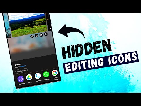 Hidden Editing Icons/Features on Samsung galaxy phones - One UI 4.1, 4.0
