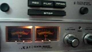 AKAI GXR-82D 8 track in operation