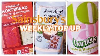 SAINSBURY&#39;S GROCERY HAUL SMALL WEEKLY SHOP 🛒 SLIMMING WORLD AND FAMILY FRIENDLY | SYNS INCLUDED 😊