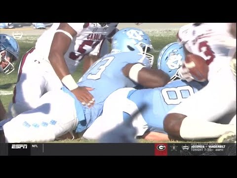 2019 USC vs UNC - Jayce Horn Sack and Fumble, Javon Kinlaw Fumble Recovery