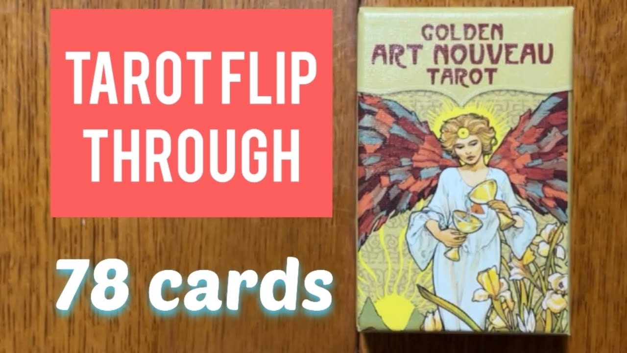 Golden Art Nouveau Tarot, Pocket Edition - Tarot flip through