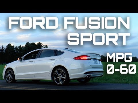 2017 Ford Fusion Sport 0-60 MPH Review - Highway MPG Road Test
