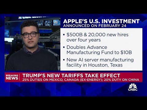 Tariff concerns weigh on Apple