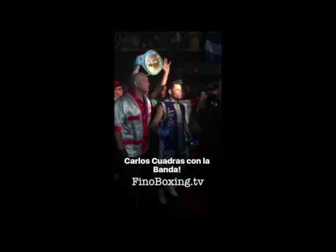 Carlos Cuadras DANCING RING ENTRANCE vs Roman Chocolatito Gonzalez