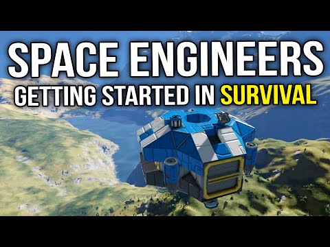 Space Engineers -  Drop Pod to Building Your First Base!  (Survival Tutorial) #1