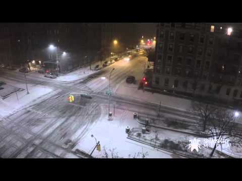 Winter Storm Jonas Jan 23rd,  2016 Timelapse, New York City