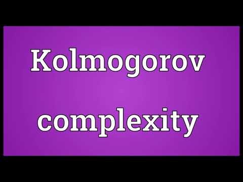 Kolmogorov complexity Meaning