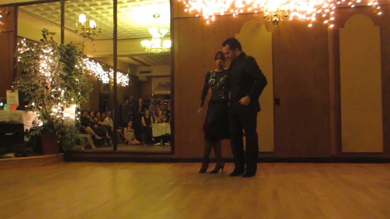 Carlos Paredes & Diana Giraldo at  "La Milonga Rosa"
