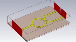 Wilkinson power divider 1:1 in CST studio