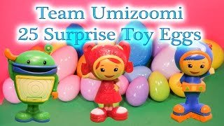 TEAM UMIZOOMI Nickelodeon Team Umizoomi 25 Huge Surprise Eggs + Peppa PIg Funny Surprise Video