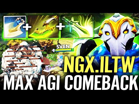 🔥 ILTW Sven MAX AGILITY BUILD — Swift Blink + Butterfly 1/4/1 Hard Carry Comeback Dota 2 Pro