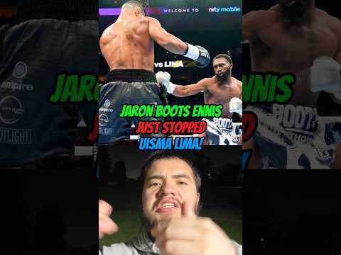 JARON BOOTS ENNIS HAD NO PROBLEM STOPPING UISMA LIMA IN ROUND 1!#trending #youtubeshorts #youtube
