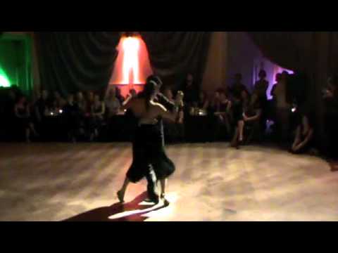  Maria Ines Bogado  and  Sebastian Jimenez  are  dancing  to  the  milonga  "  La Milonga Que Faltaba  "