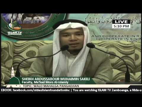 Walo Mahalga Pangadjian lecture by Sheikh Abdussabour Muhaimin Sakili (Tausug)