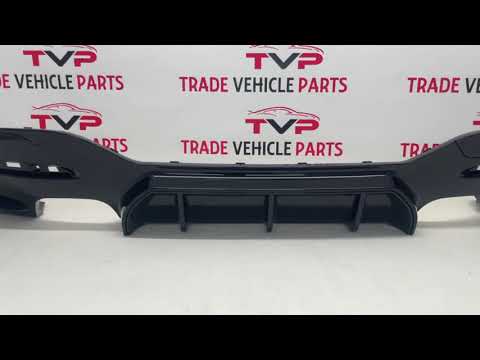 Fits BMW 1 Series F20 F21 LCI 2015-2019 Rear Bumper Diffuser Spoiler Quad Exhaust Gloss Black video
