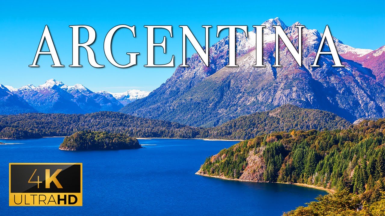 FLYING OVER ARGENTINA (4K UHD) - Relaxing Music With Stunning Beautiful Natural Video For Reading