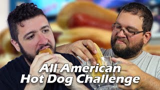 I NEVER WANT A HOT DOG AGAIN!!! | All American Hot Dog Eating Challenge