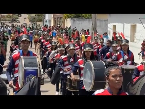 Apresentação no desfile cívico em comemoração ao 32° aniversário na cidade Fartura do Piauí - PI.