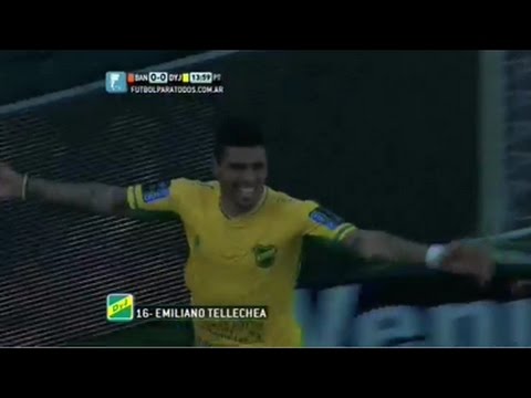Gol Emiliano Telechea - Banfield 0 Vs Defensa y Justicia 1 - Primera División 2014