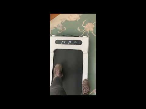 GOYOUTH APP Control Compact Treadmill, Quiet Comfort Running Machine with QR Code Connection & Fun Competition, Indoor Home Cardio Fitness Equipment for Daily Walking and Jogging, 300 lbs Capacity video review thumbnail