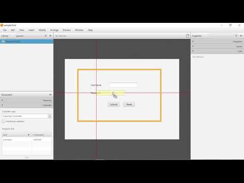 JavaFx Scene Builder Login example