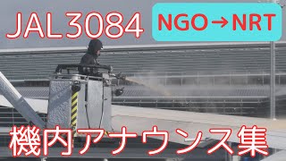 【機内アナウンス】JAL3084便 機内アナウンス集(250208)