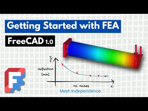 FEA Tutorial in FreeCAD with Mesh Independence