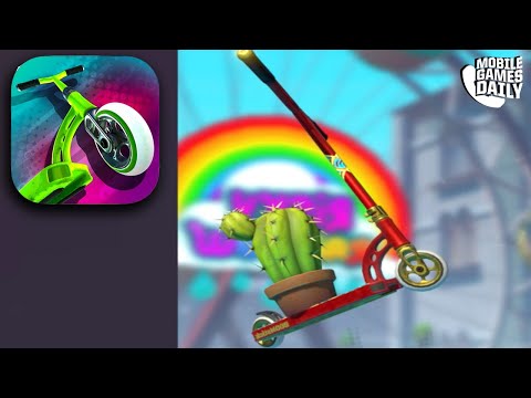 TOUCHGRIND SCOOTER - All Maps Unlocked Gameplay (iOS, Android)