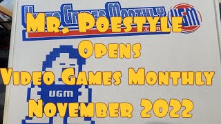 Mr. Poestyle Opens Video Games Monthly November 2022