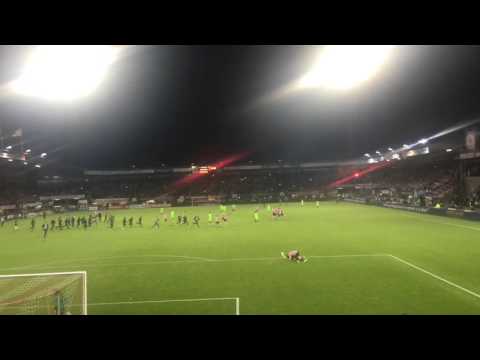 Sparta Rotterdam - Jong Ajax na het fluitsignaal 11-04-2016