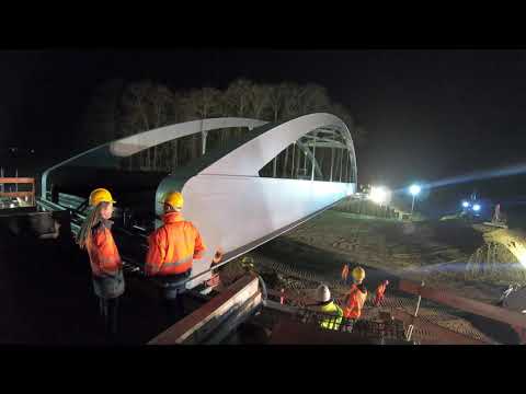 Brückenverschub, Neubau B 31 am Bodensee