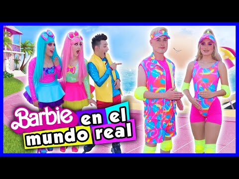 BARBIE EN EL MUNDO REAL / SHOW PIEDRA PAPEL O TIJERA / CONOCIMOS A BARBIE /BARBIE VIDA REAL PELÍCULA