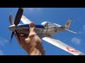 Flying Mustang P 51D Rubber Powered Free Flight