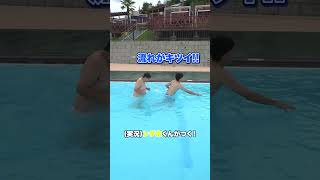 流れるプールを逆走してゴールまで辿り着け🏆