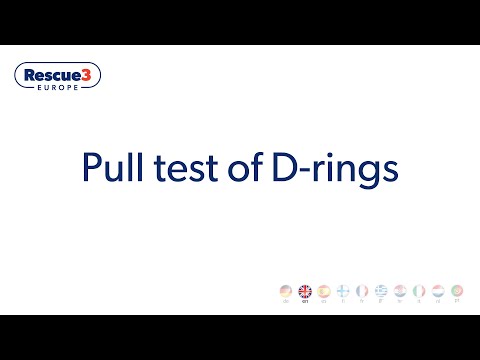 Pull test of D-rings - Rescue 3 Europe and WRS International
