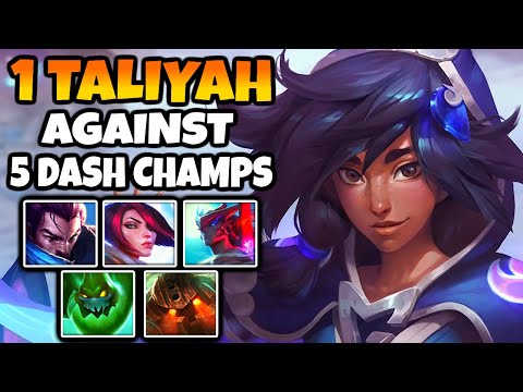 The enemy picked 5 DASH CHAMPS. I picked Taliyah. Good Luck.