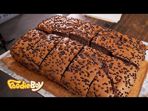 Cream bomb! Giant Castell Chocolate Cake Making